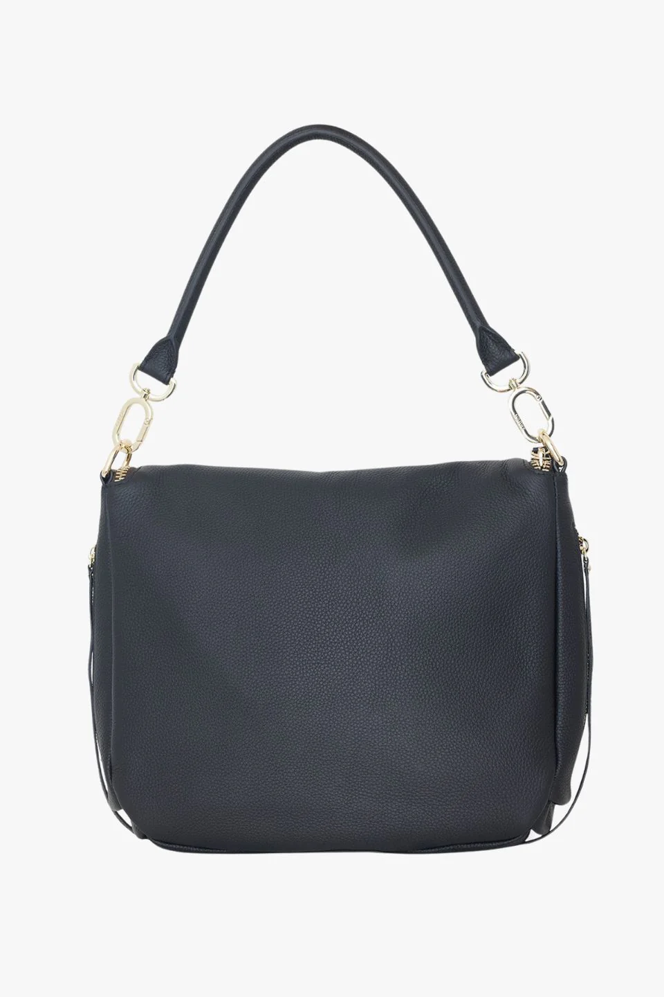 Frankie Fold Over Black Shoulder Bag - Image 6