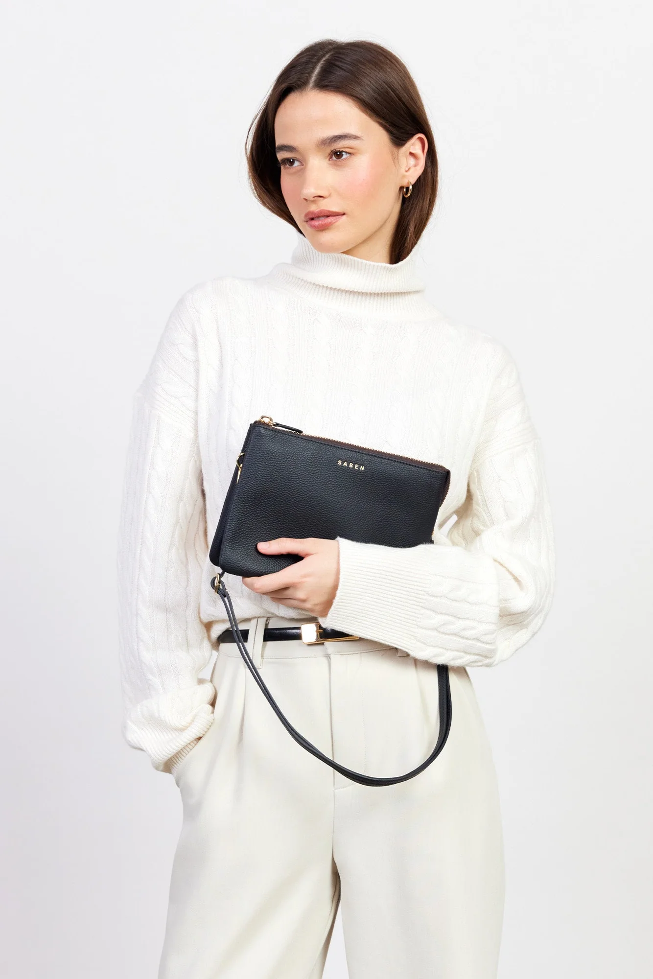 Tillys Big Sis Crossbody Black Large Clutch - Image 3