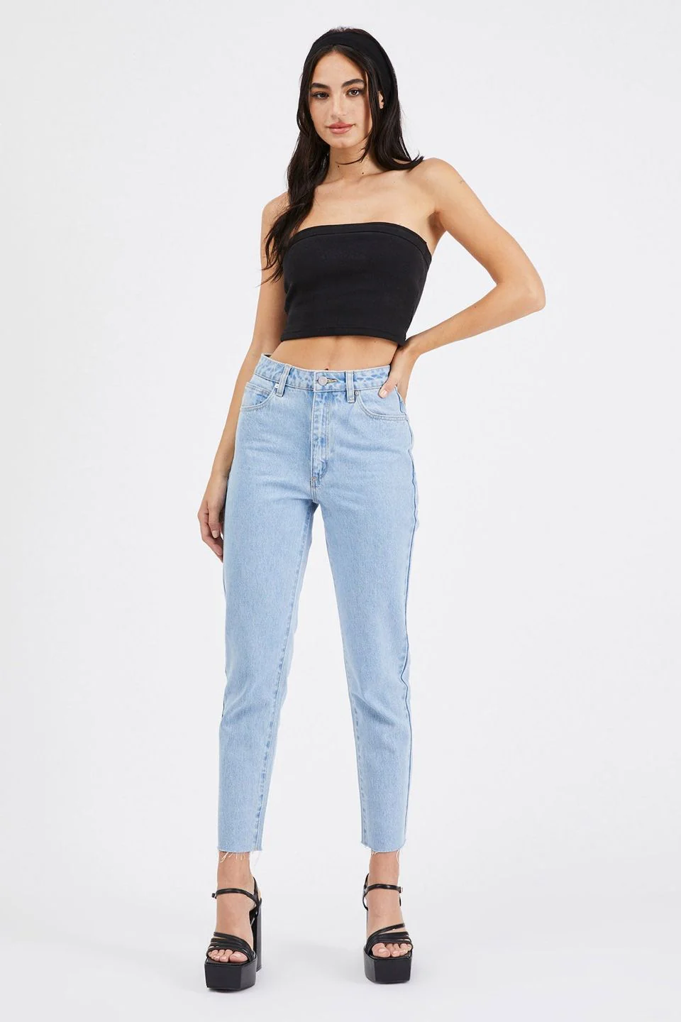 94 High Slim Walk Away Pale Blue Denim Jean - Image 3