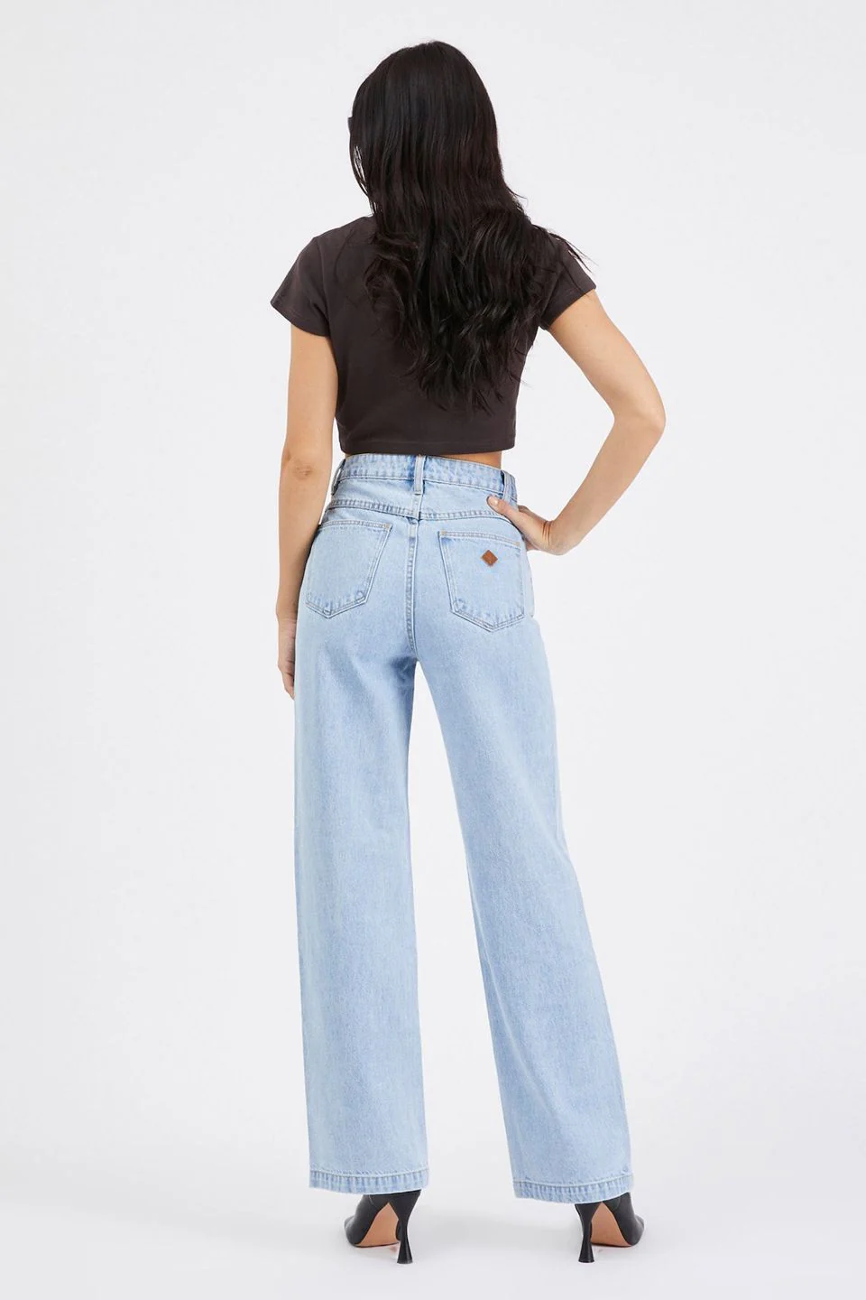 94 High Wide Walk Away Light Blue Denim Jean - Image 6