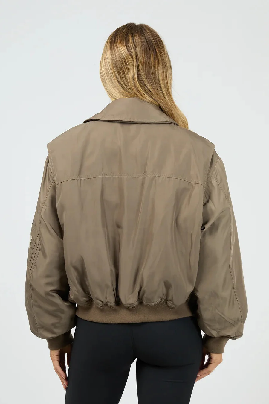 Active Luxe Mocha Bomber - Image 3