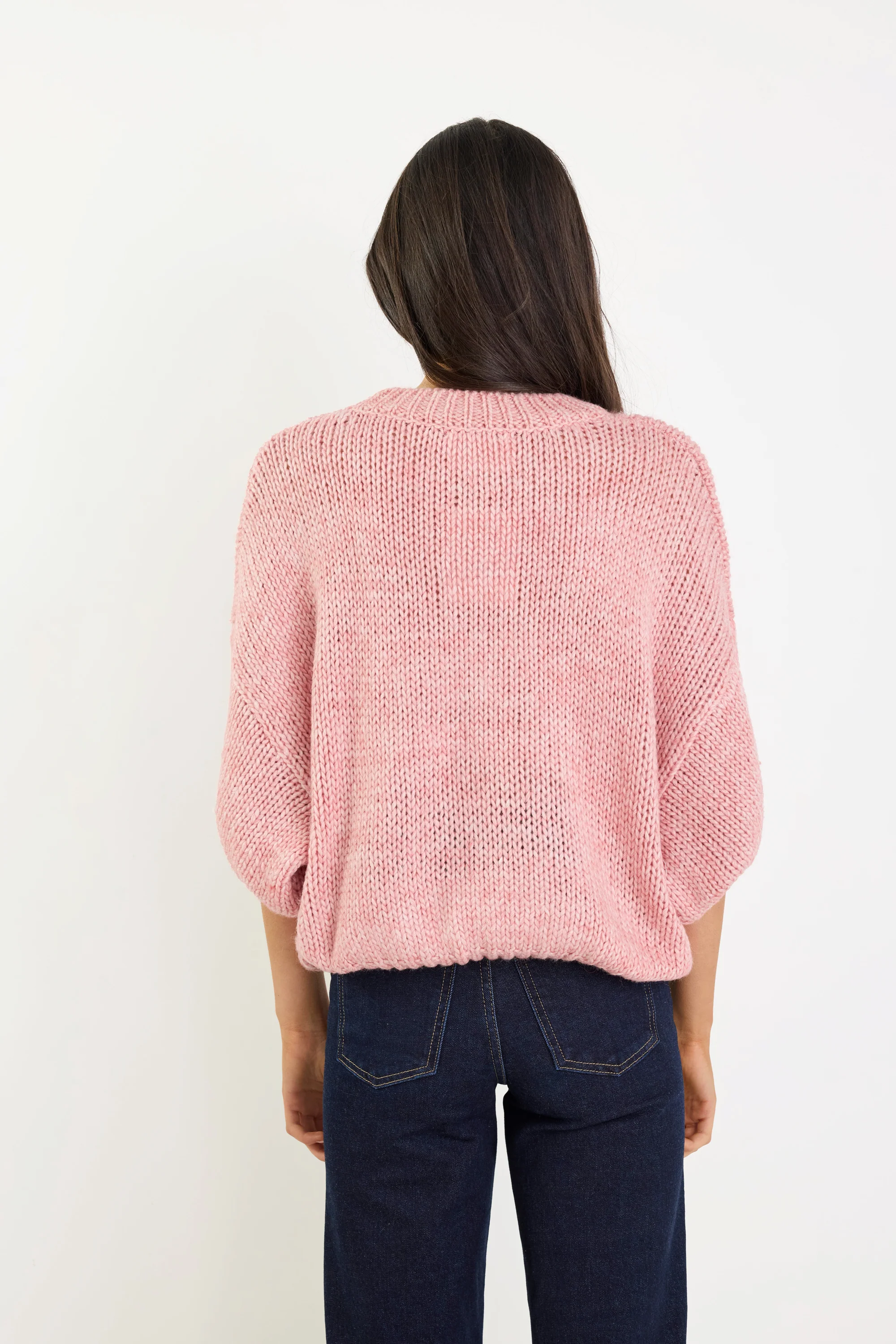 Alora Raspberry Wool Blend SS Knit Top - Image 6