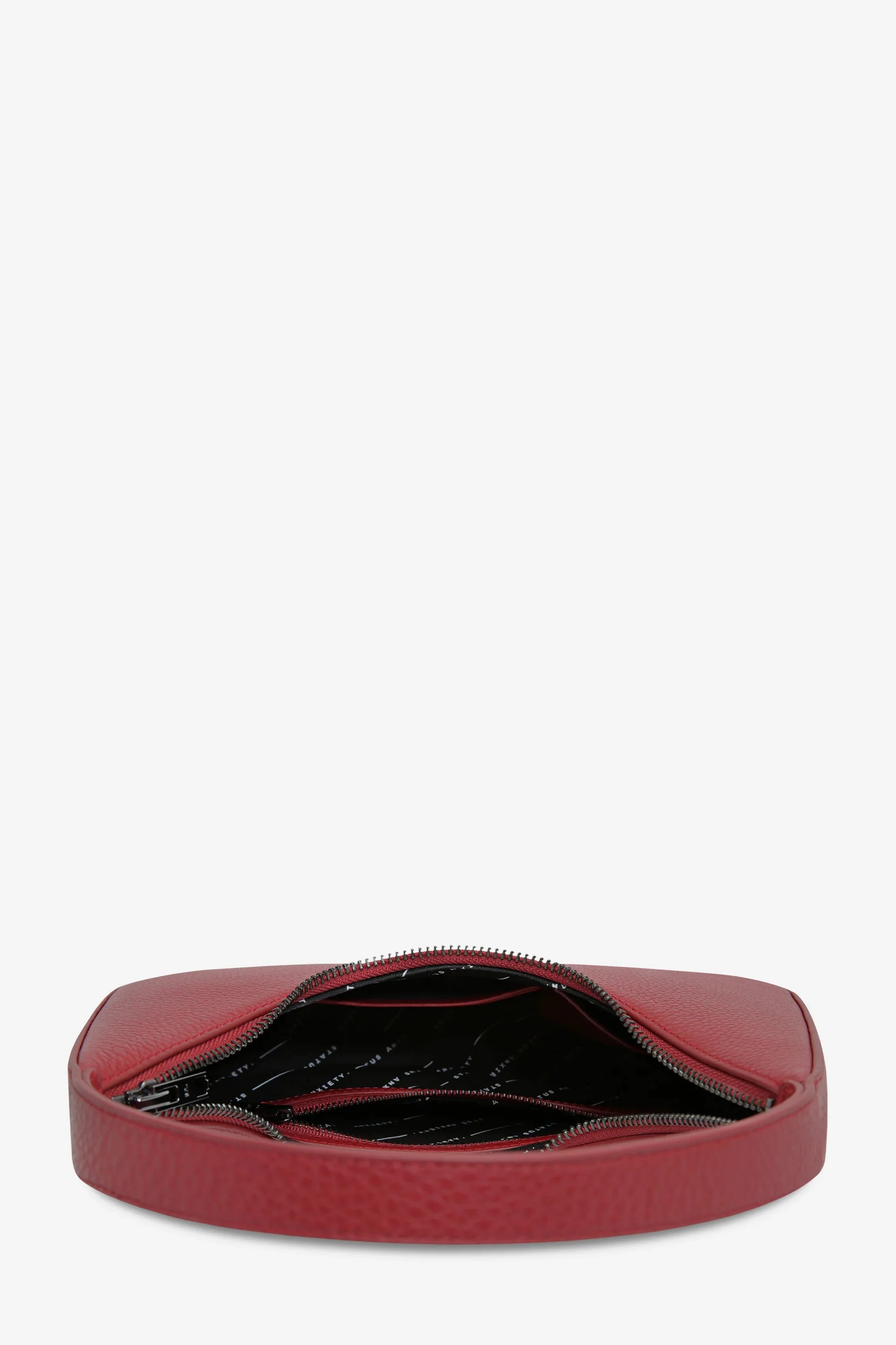 Aurora Rouge Leather Structured Shoulder Bag - Image 5