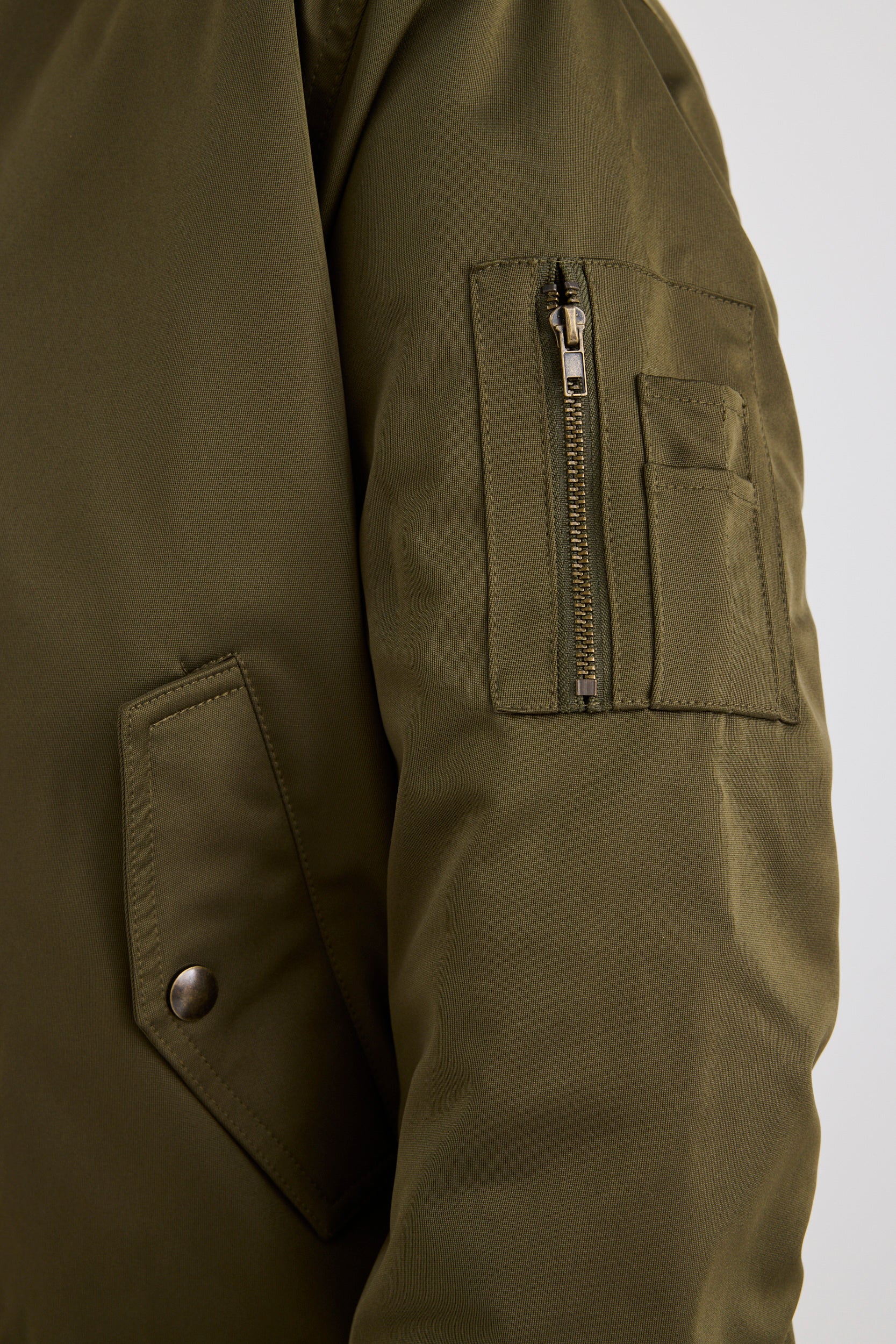 Aviation Khaki MA1 Bomber Jacket - Image 4