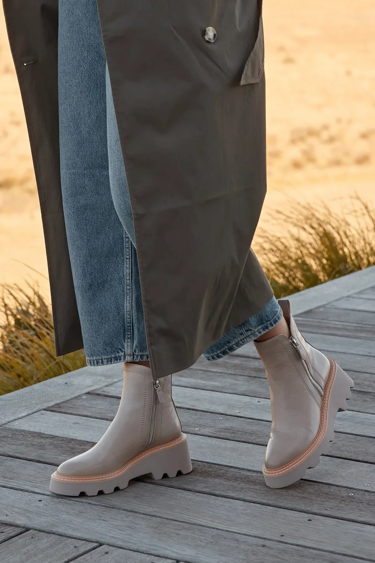 Bae Stone Chunky Zip Ankle Boot - Image 5