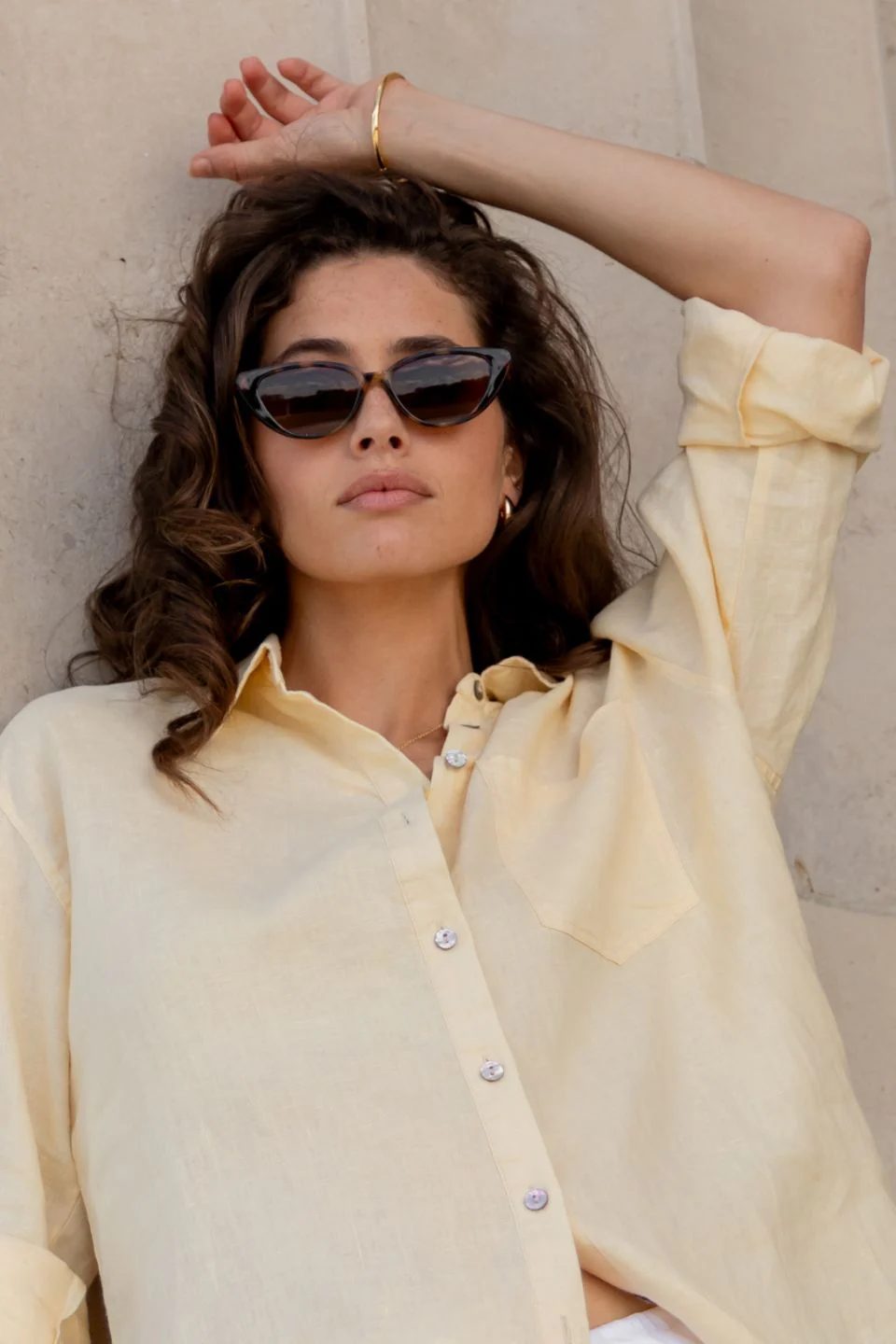 Barcelona Brown Tort Cat Eye Sunglasses - Image 2