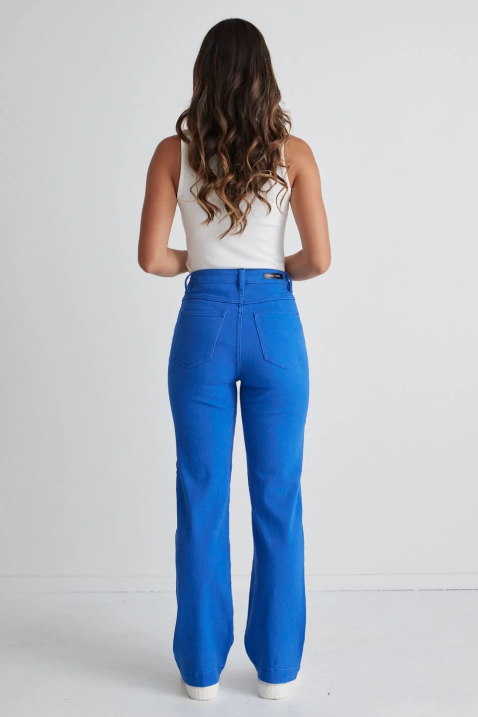 Billie Cobalt Blue Wide Leg Jeans - Image 4