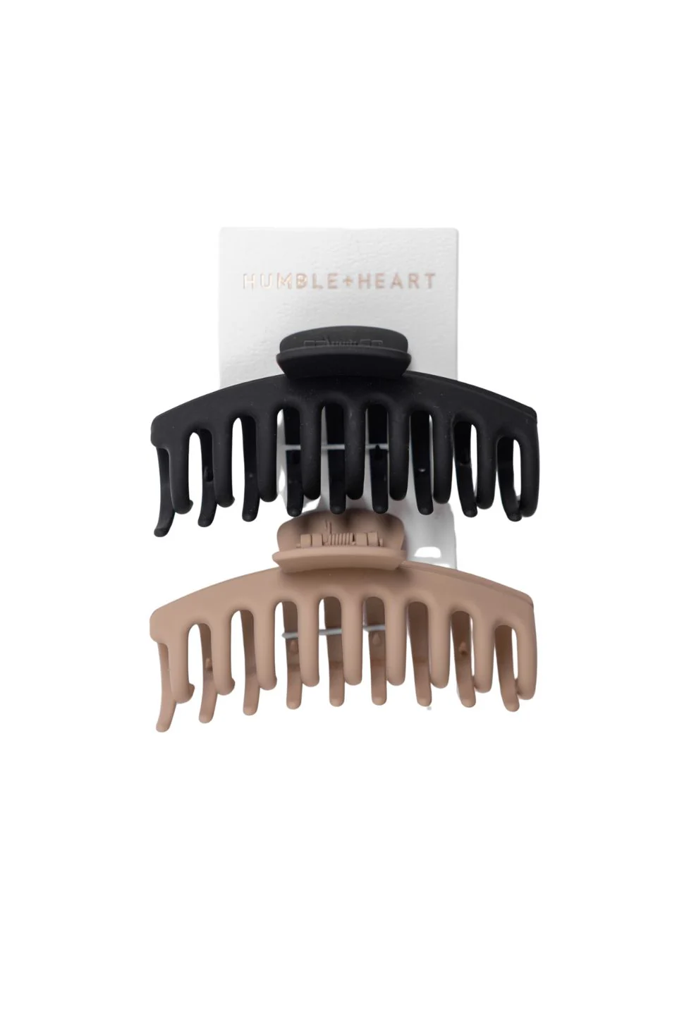 Black Neutral 2 PC Claw Clips - Image 2