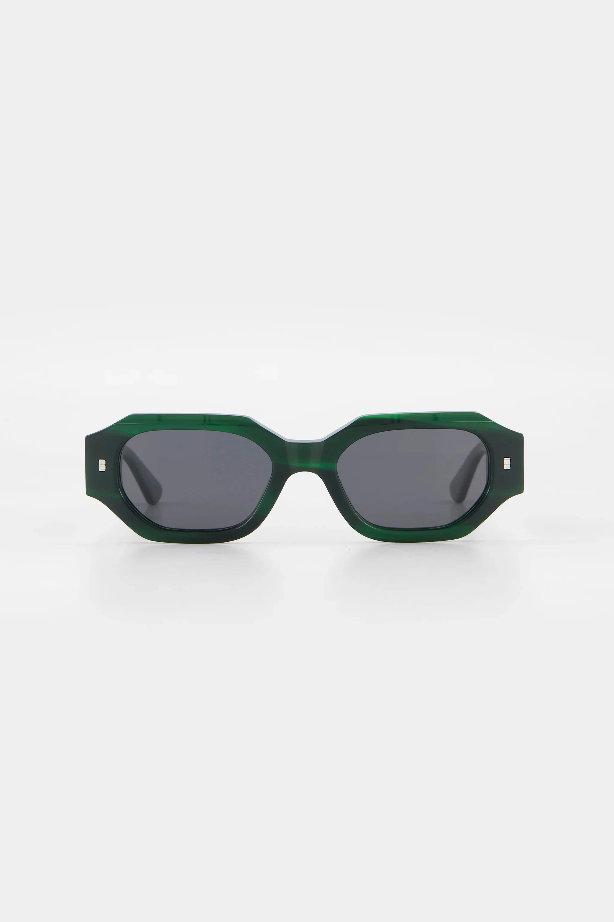 Blake Emerald Hexagonal Sunglasses