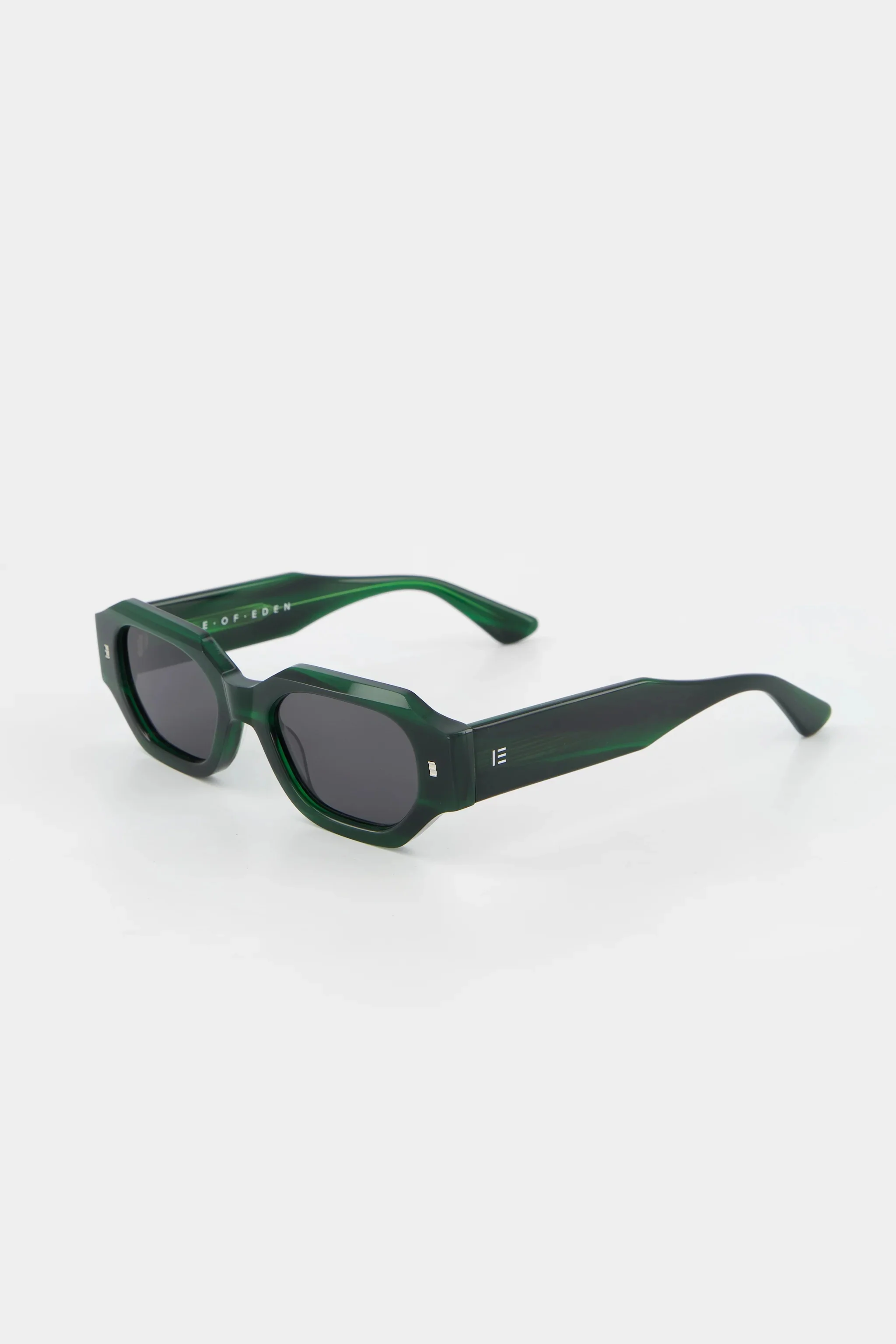 Blake Emerald Hexagonal Sunglasses - Image 2