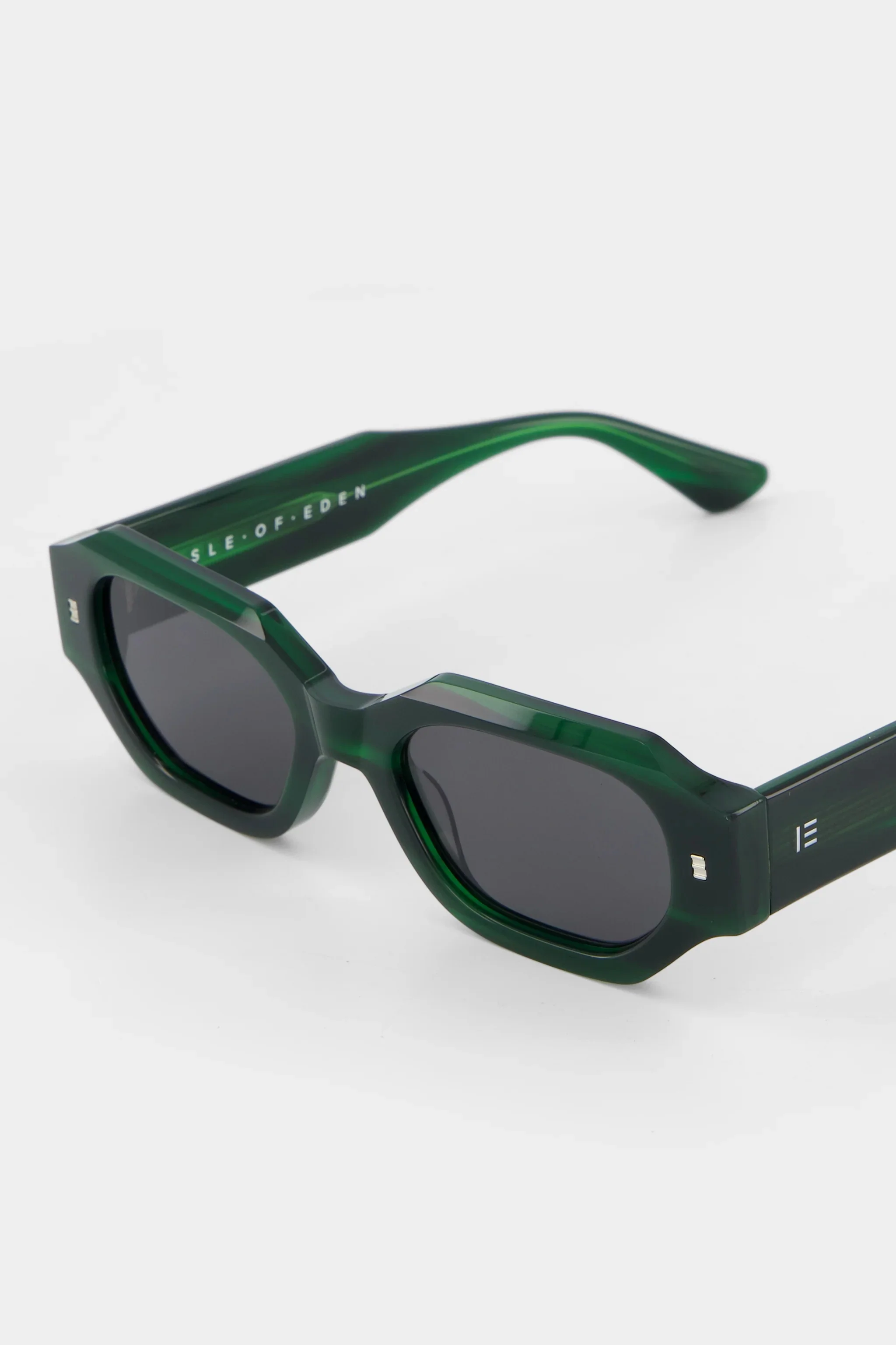 Blake Emerald Hexagonal Sunglasses - Image 5