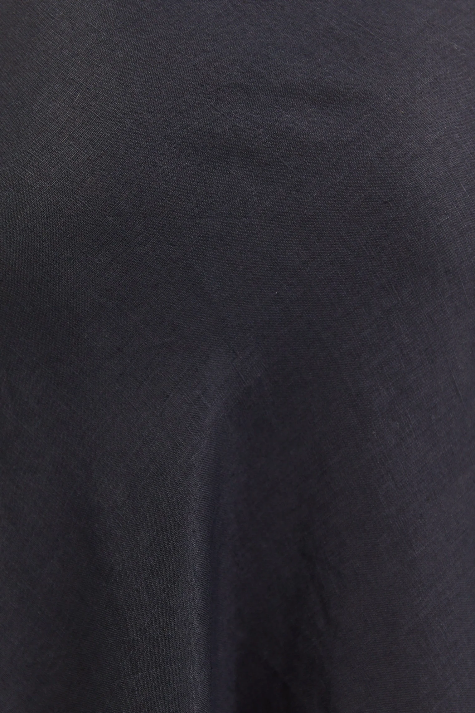 Bliss Black Linen Bias Midi Skirt - Image 6