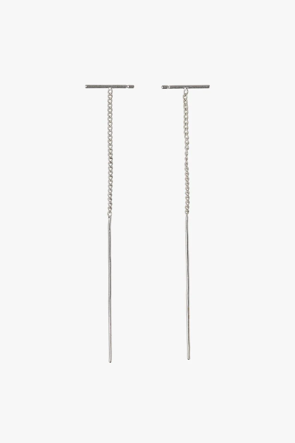 Brielle Small Bar Thread Earring - Image 3