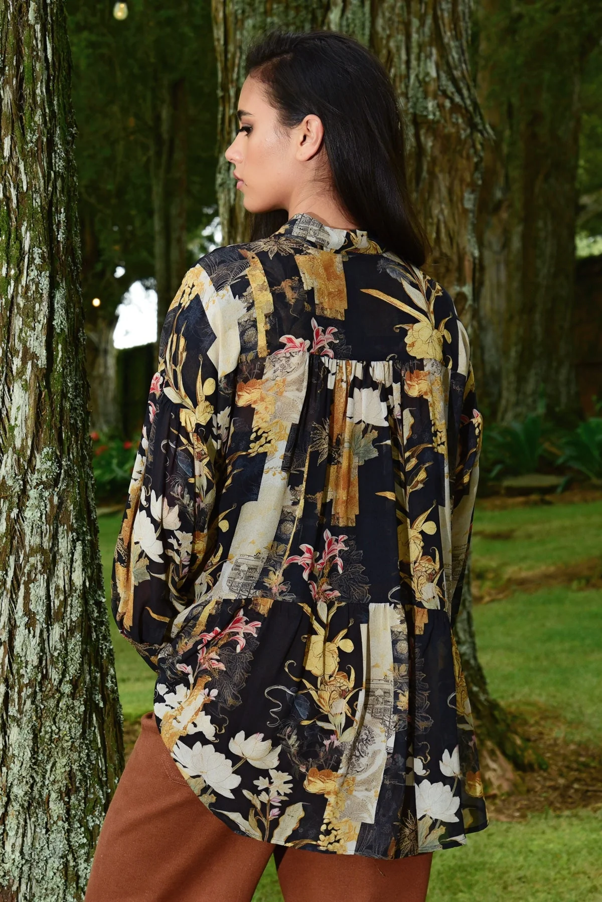 Button Up Buttercup Floral LS Button Through Shirt - Image 4