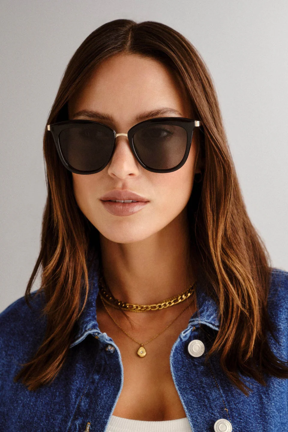 Caliente Black Gold Arms Khaki Lens Sunglasses - Image 3