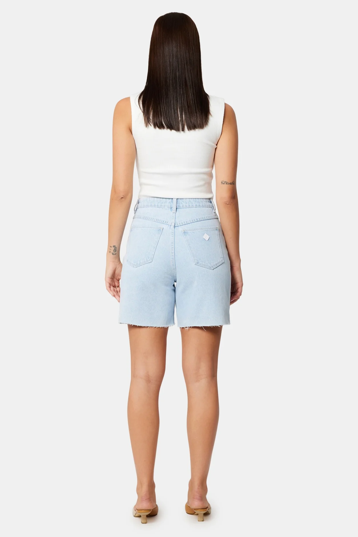 Carrie Kate Light Blue Denim Short - Image 4