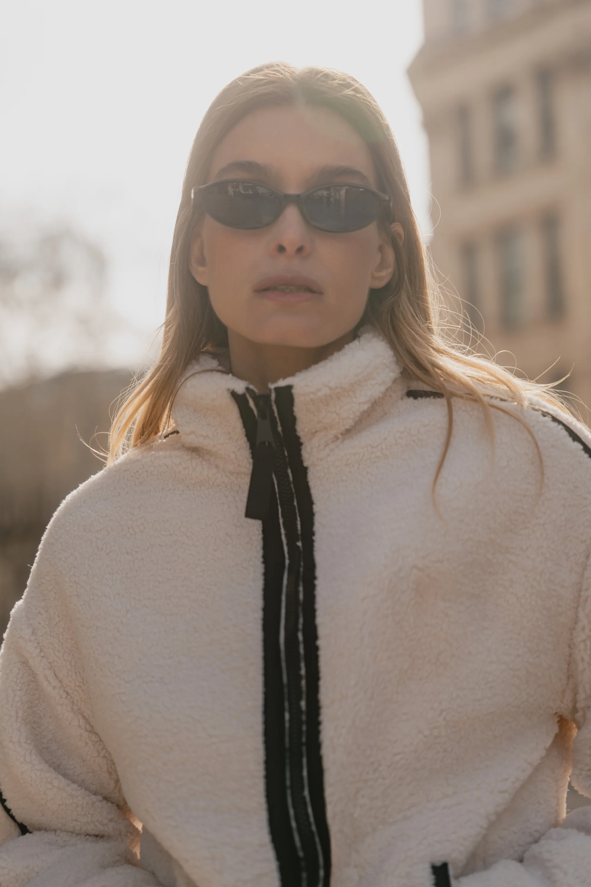 Chalet Taupe Sherpa Collared Jacket - Image 3