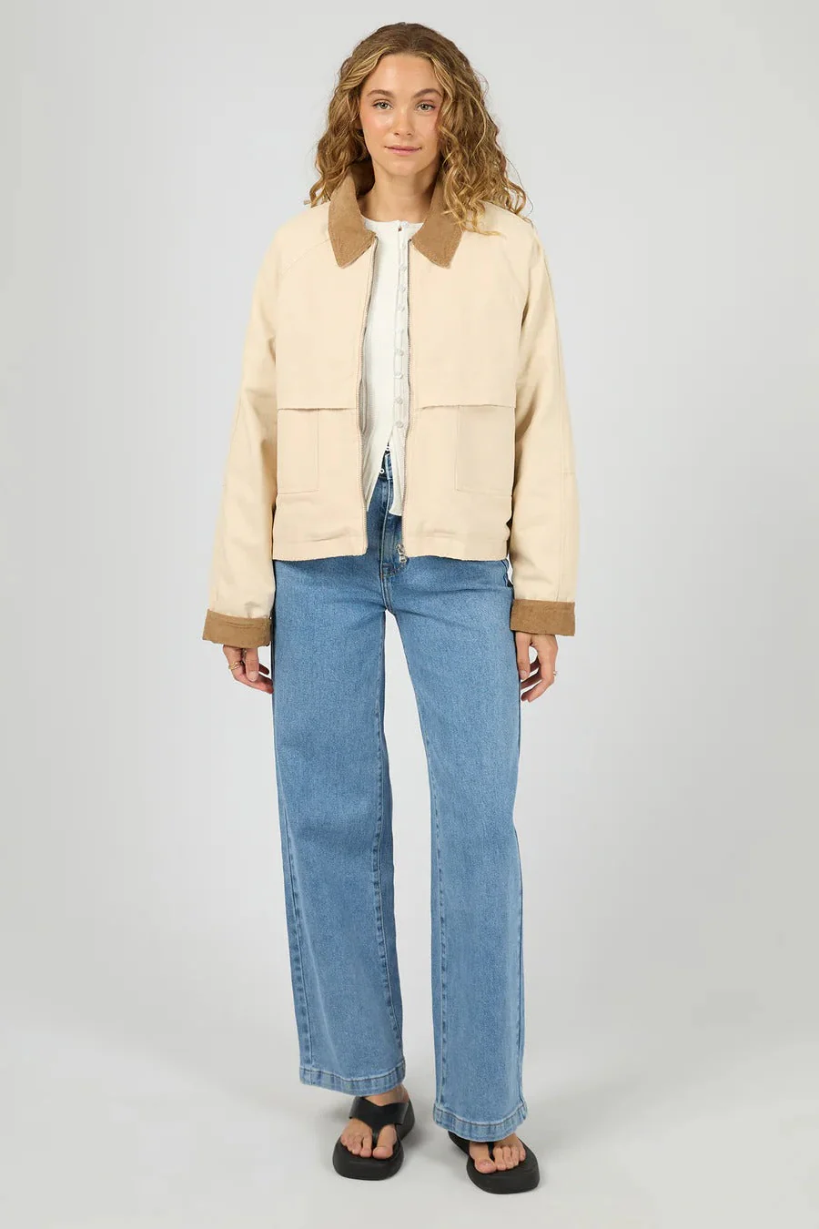 Chicago Vanilla Twill Canvas Collared Jacket - Image 3