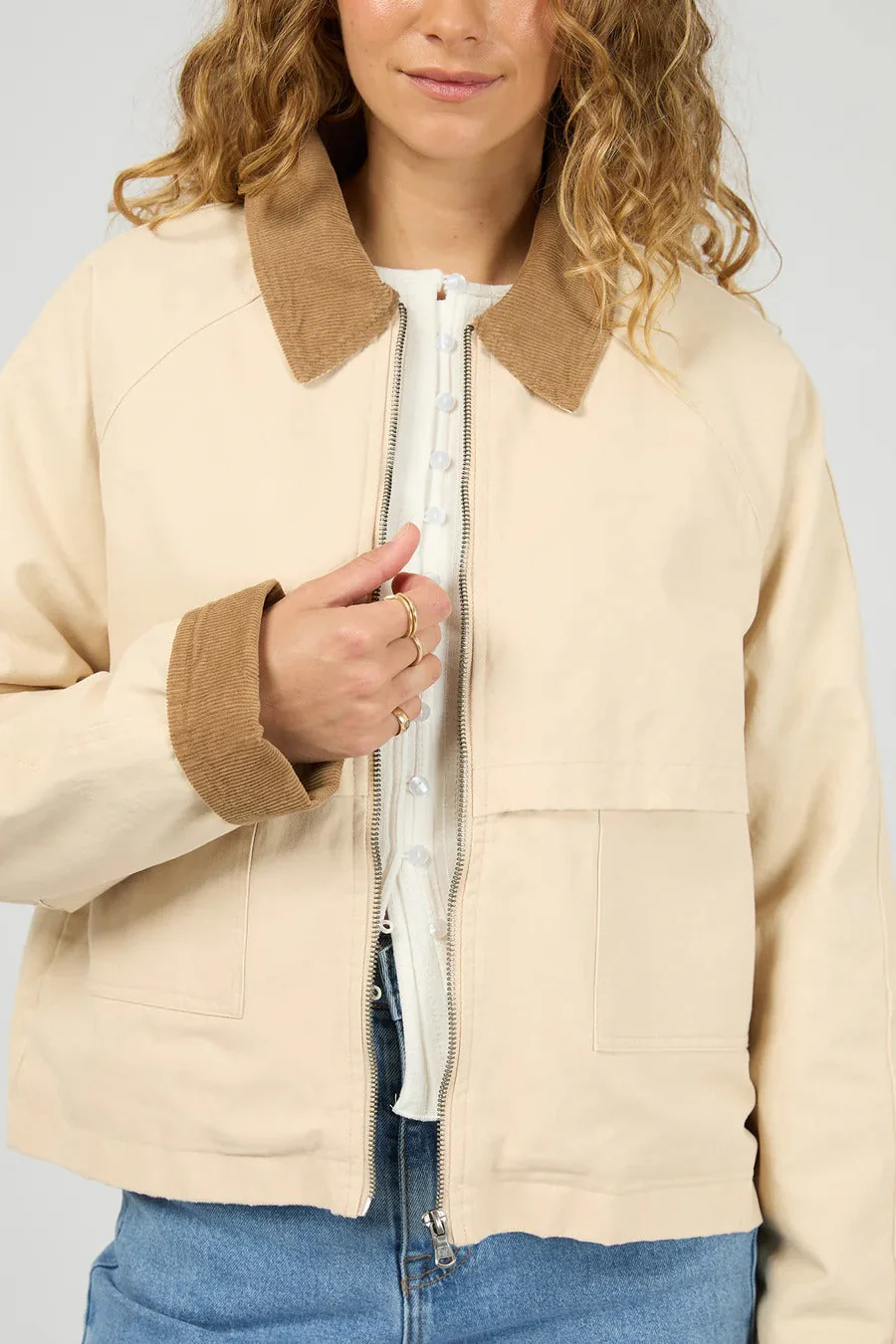 Chicago Vanilla Twill Canvas Collared Jacket - Image 4