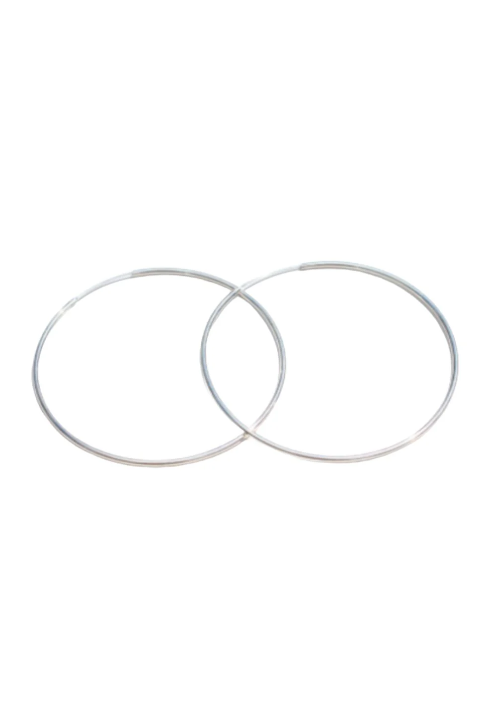 Classic EOL Silver Thin Hoop - Image 2