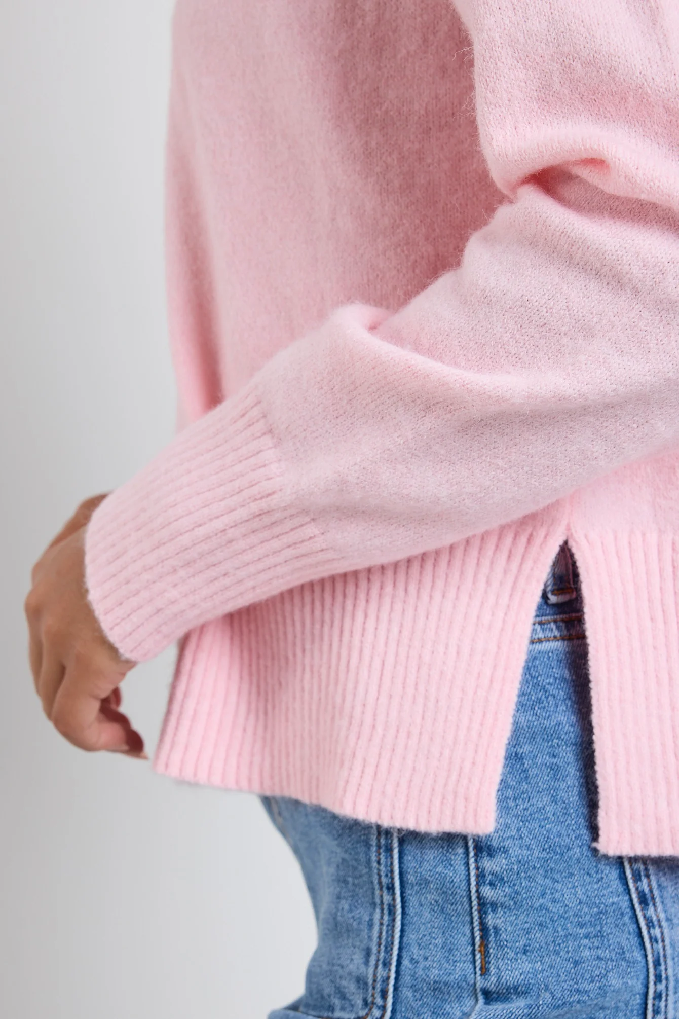 Cloud Blush Funnel Neck Knit Jumper - Image 4