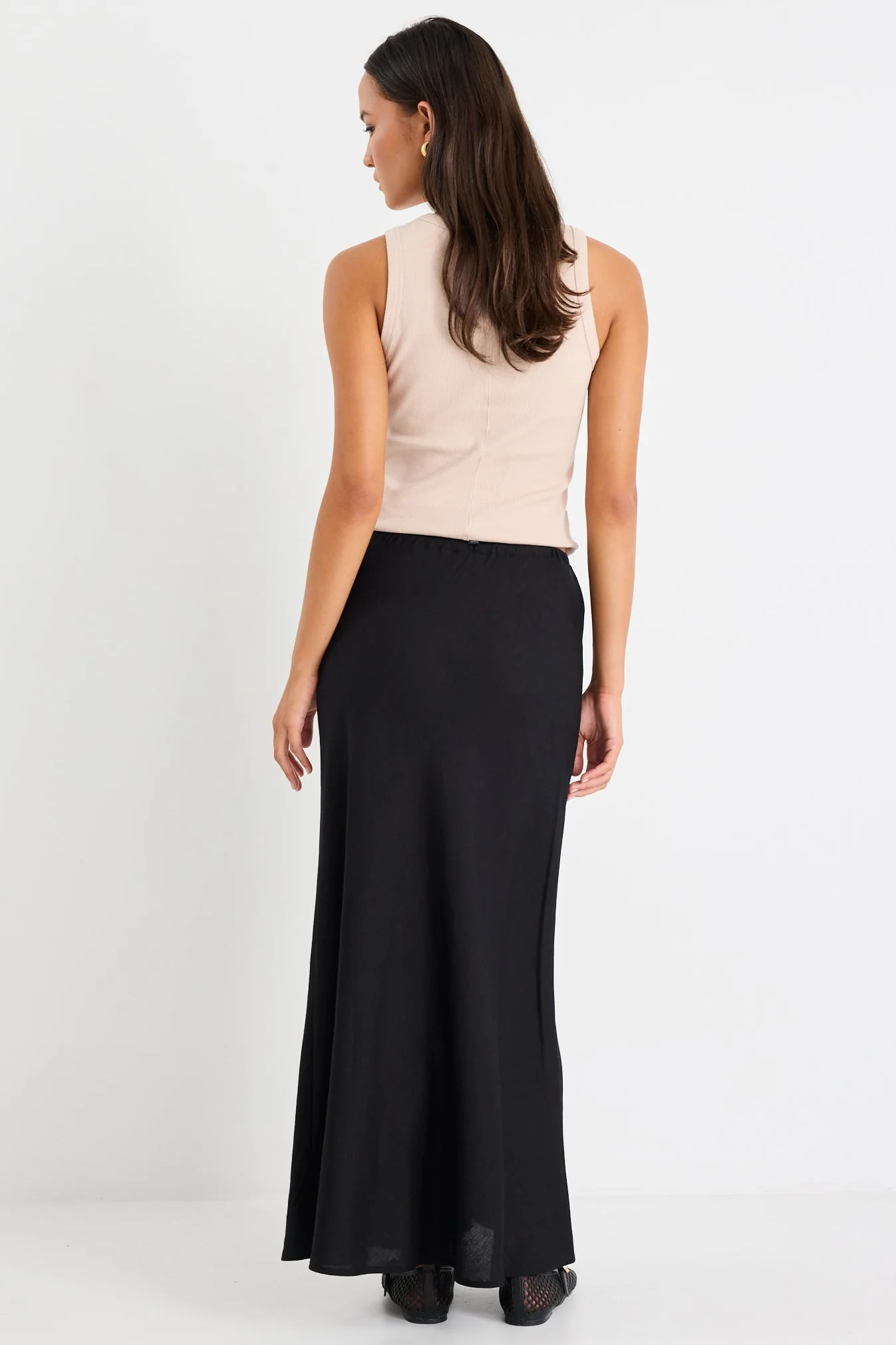 Cobble Taupe Rib Cutaway Tank - Image 4