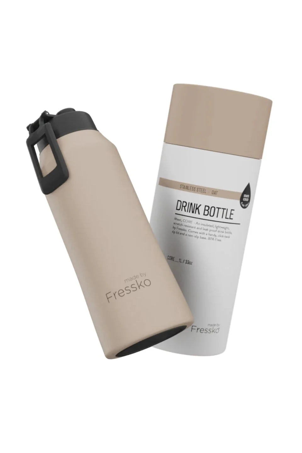 Core SS Oat 1Ltr Drink Bottle - Image 4