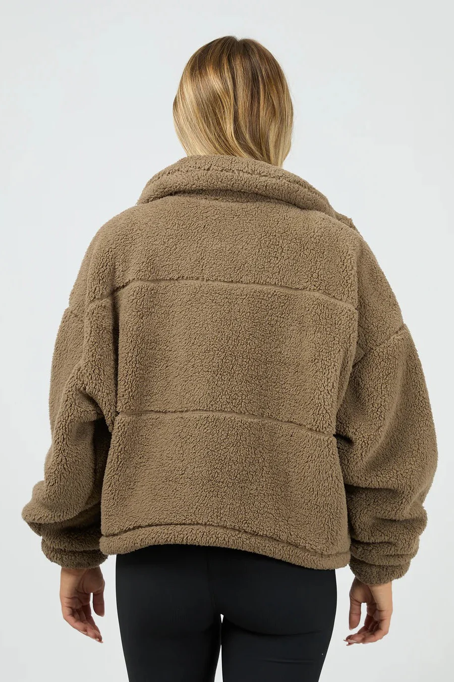 Cosy Club Mocha Teddy Jacket - Image 4