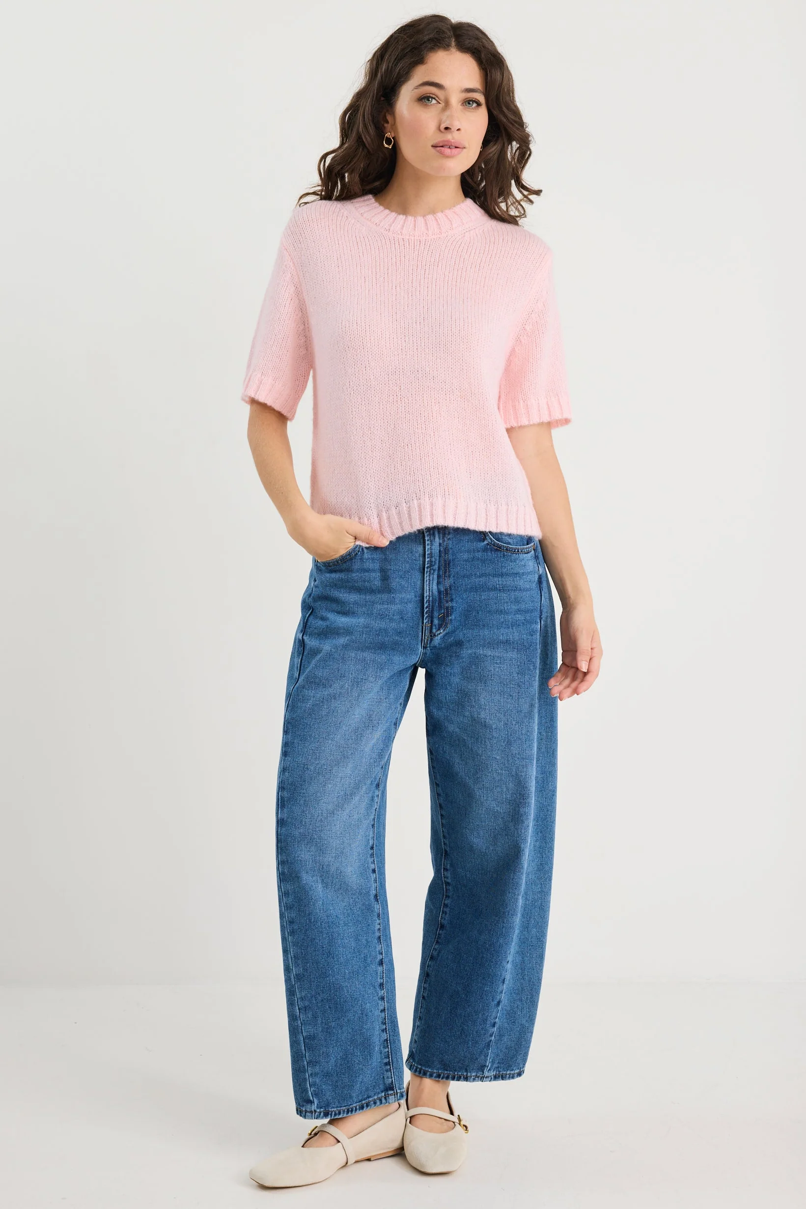 Countess Blush Soft Knit Tee - Image 4