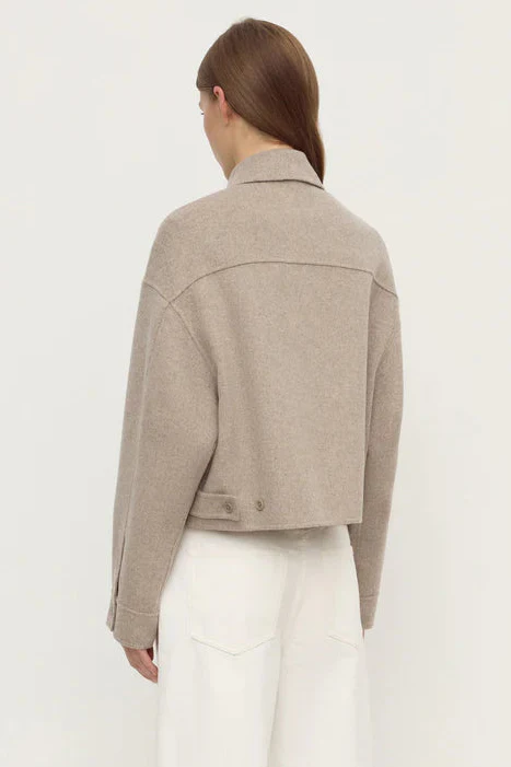 Dallas Pebble Wool Collared Jacket - Image 3