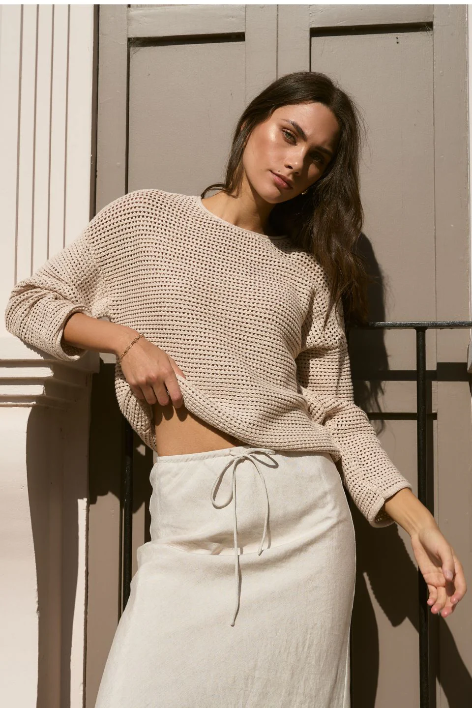 Dawn String Crochet Knit Jumper - Image 4