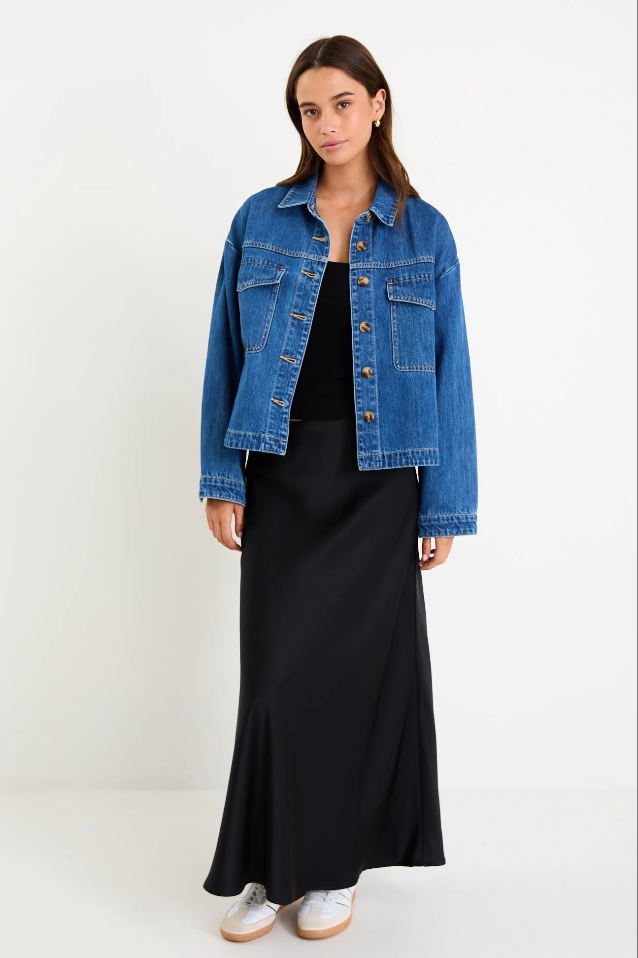 Echo Storm Blue Patch Pocket Denim Jacket - Image 2