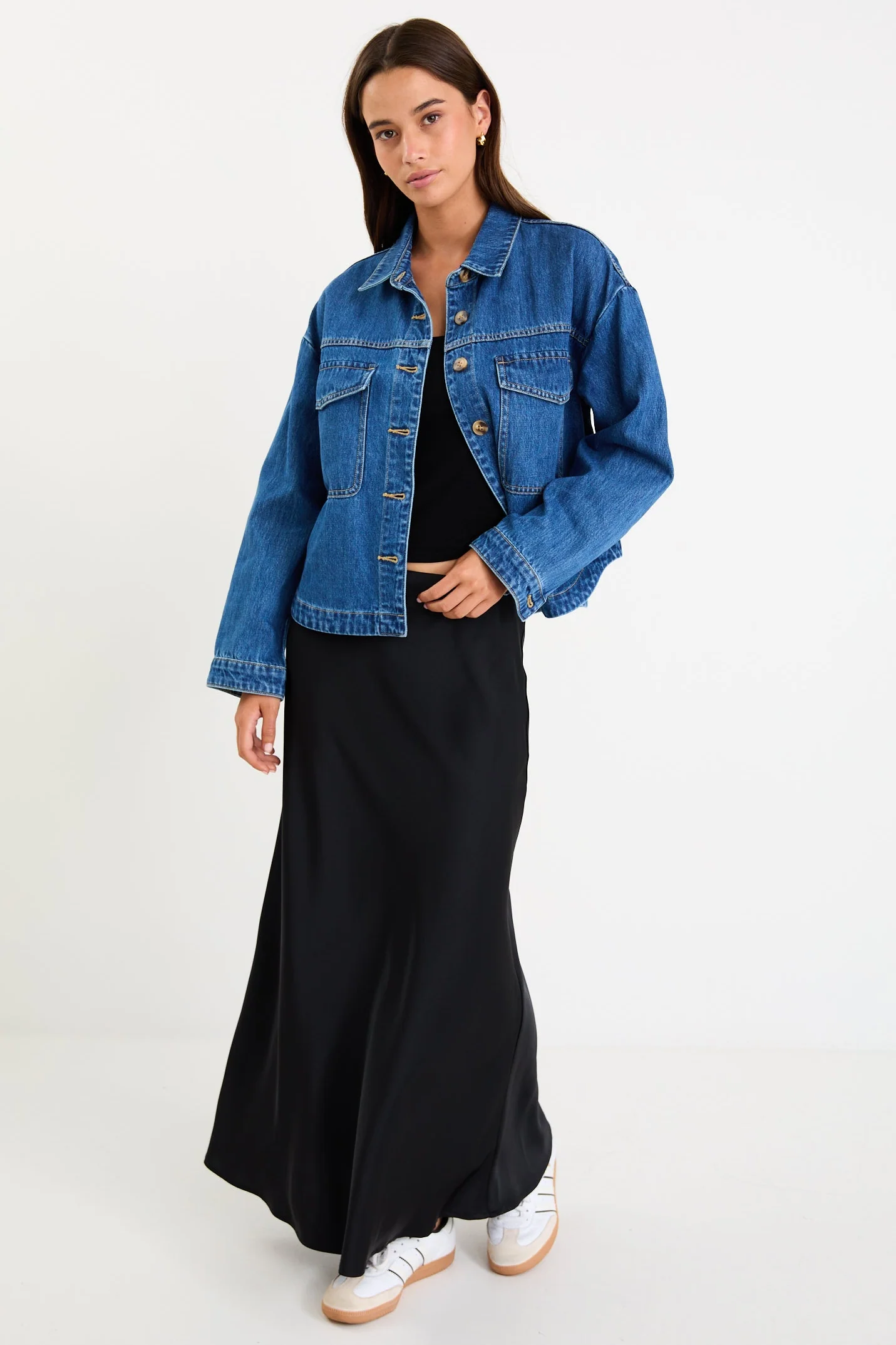 Echo Storm Blue Patch Pocket Denim Jacket - Image 4