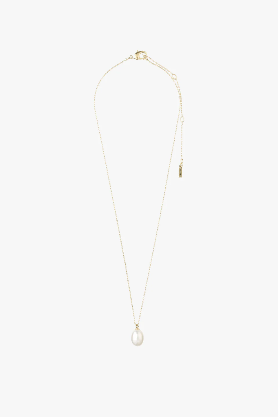 Eila Pi Gold Pearl Drop Necklace - Image 3