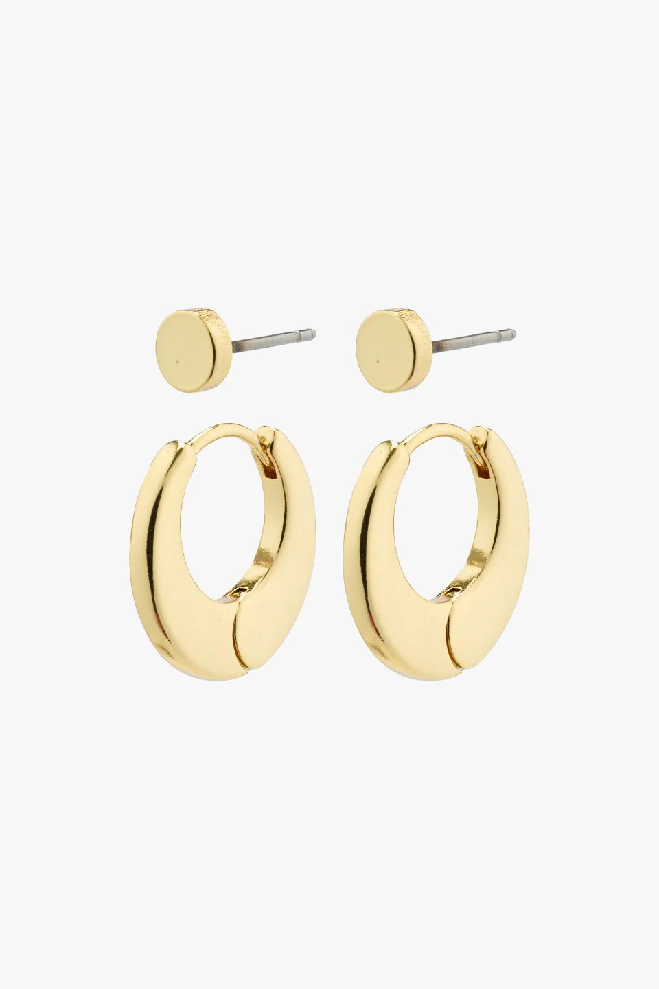Eilish Gold EOL Hoop + Stud Set Earrings - Image 2