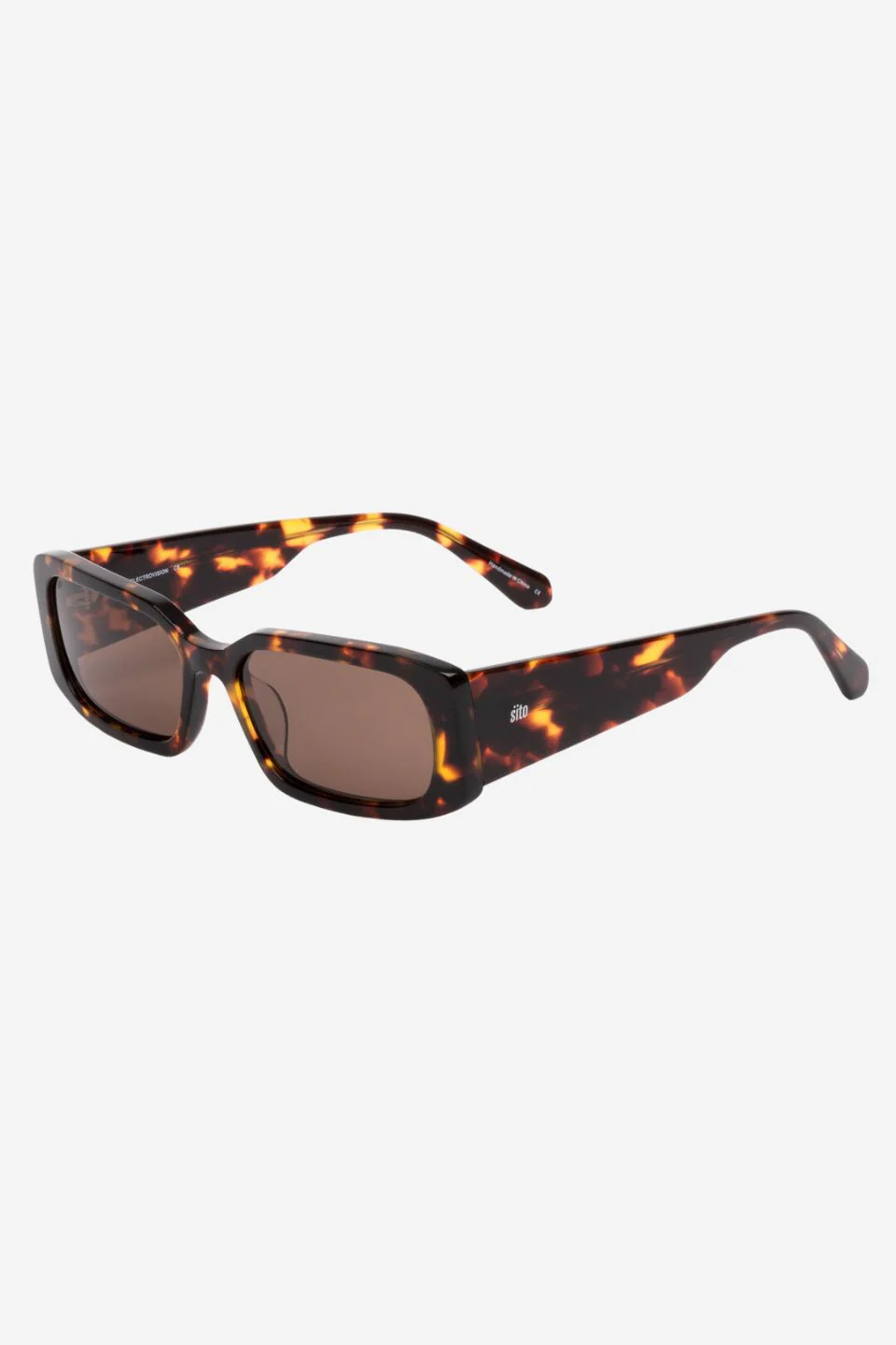 Electro Vision Rectangle Maple Torte Coffee Lens Sunglasses - Image 2
