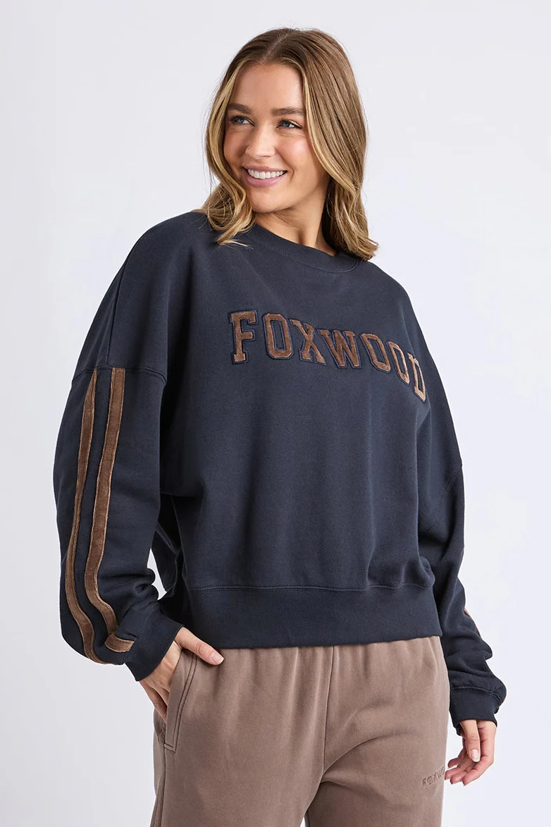 Elevated Ink Velour Stripe Sunday Crew - Image 3