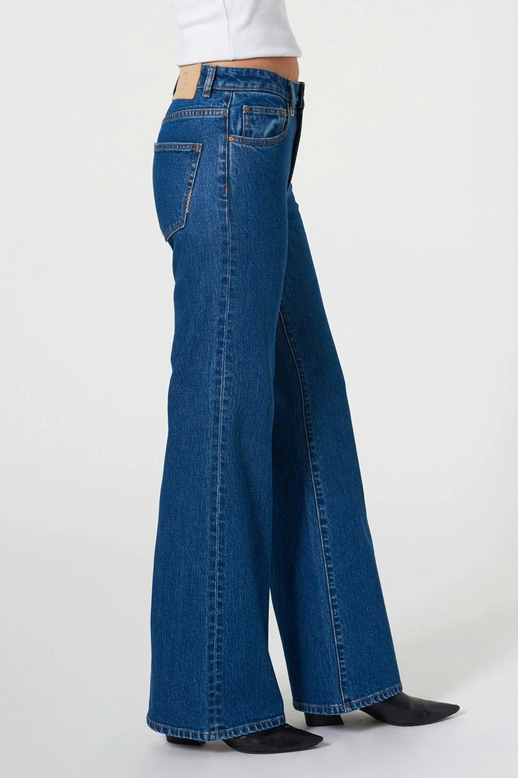 Eva Royal Indigo Wide Denim Jean - Image 2