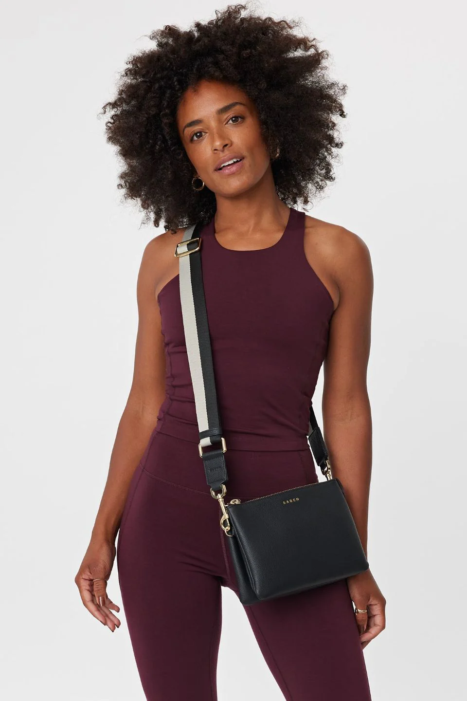 Feature Black + Silver Bag Strap - Image 2