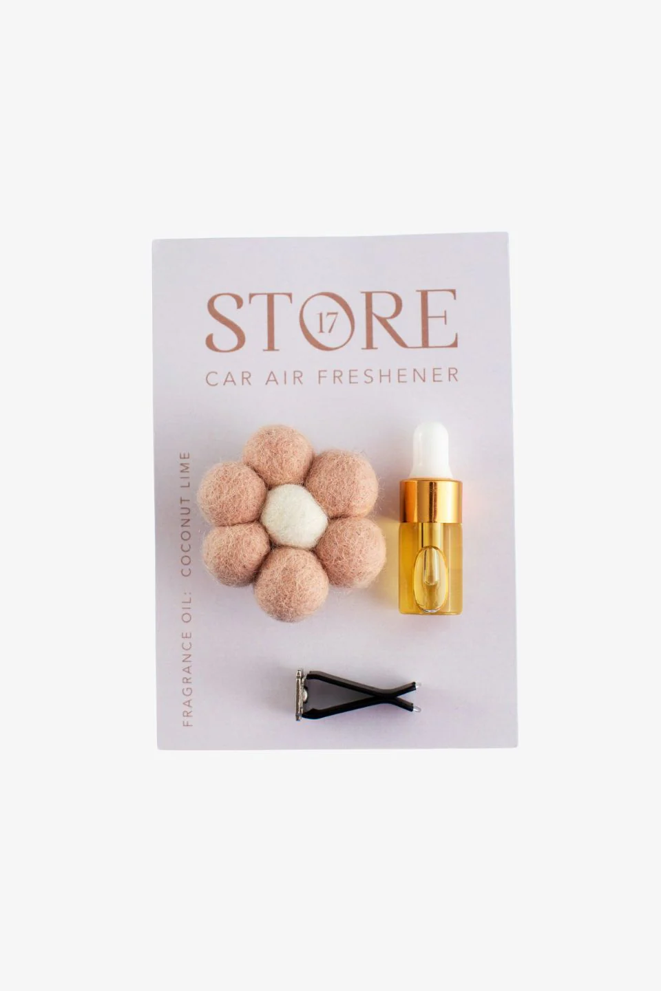 Felt Taupe Daisy Car Diffuser - Image 2