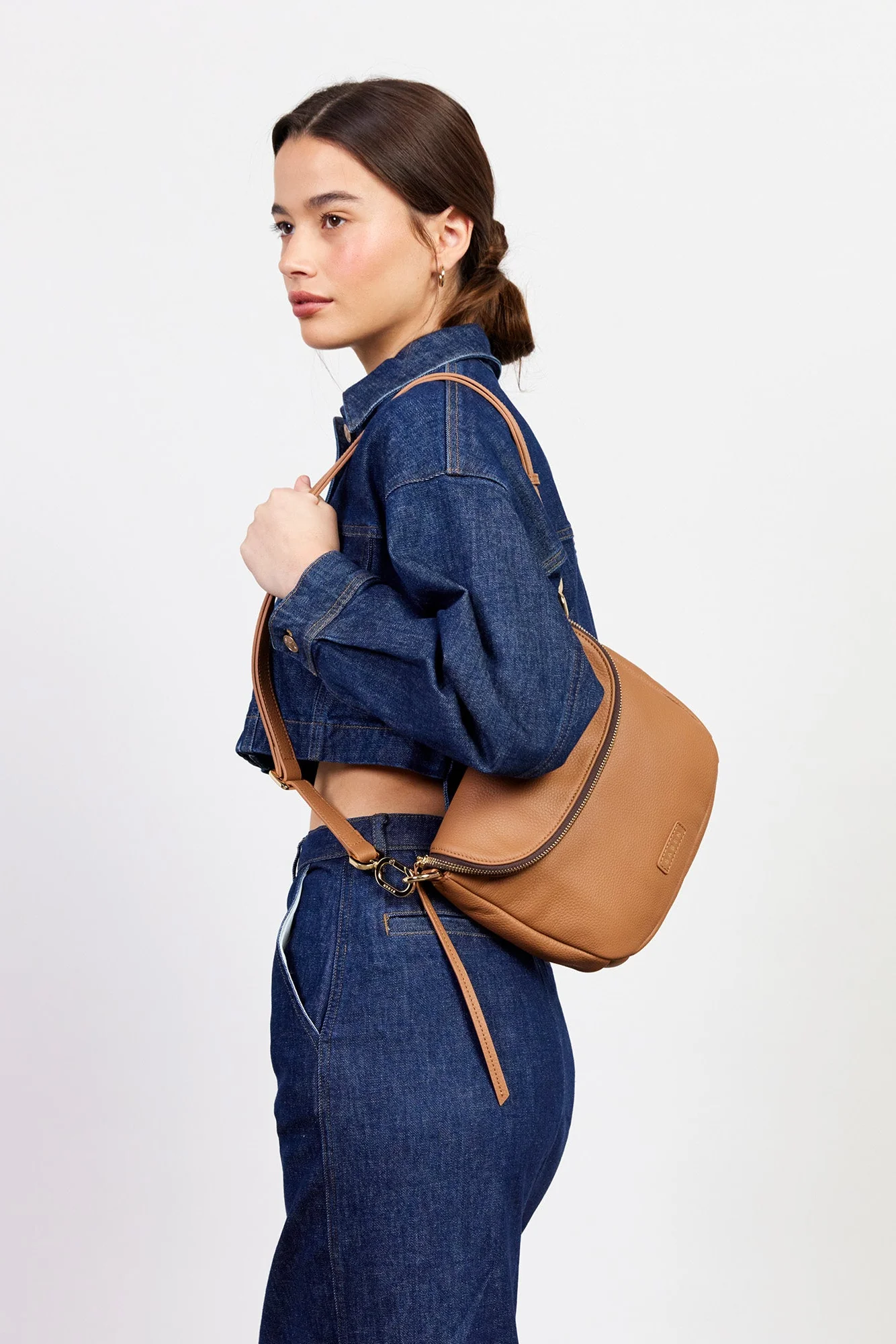 Fifi Toffee Crossbody Bag - Image 2