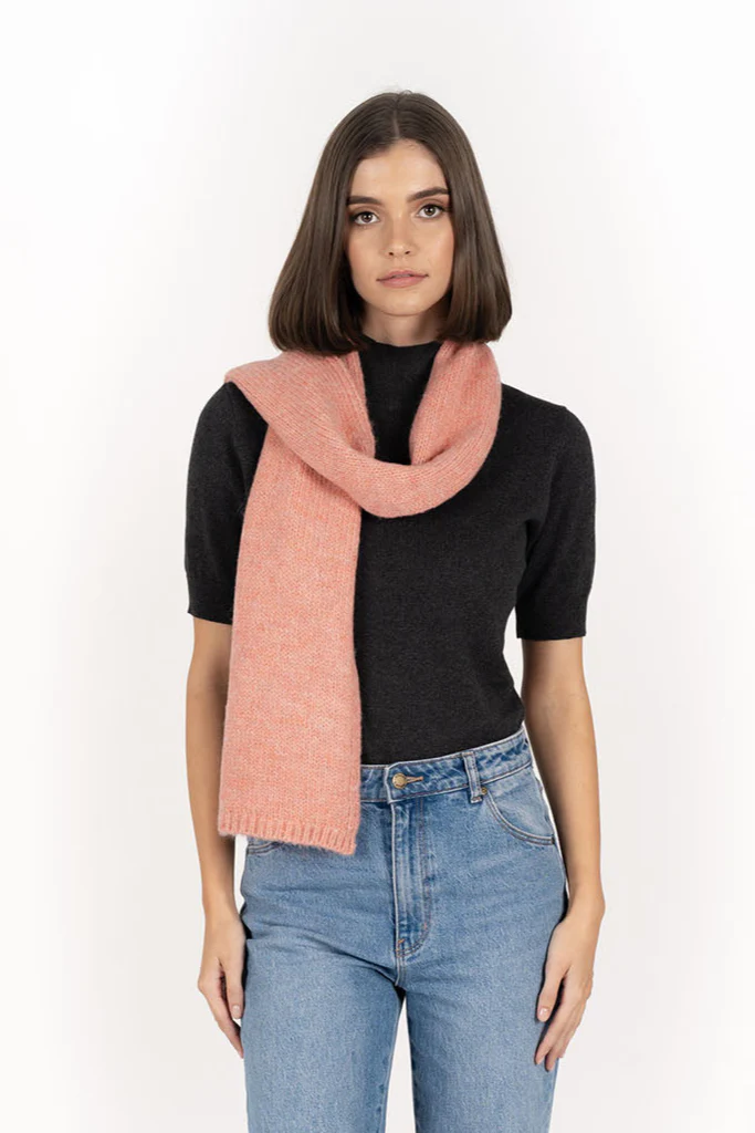 Fortune Coral Wool Scarf - Image 2