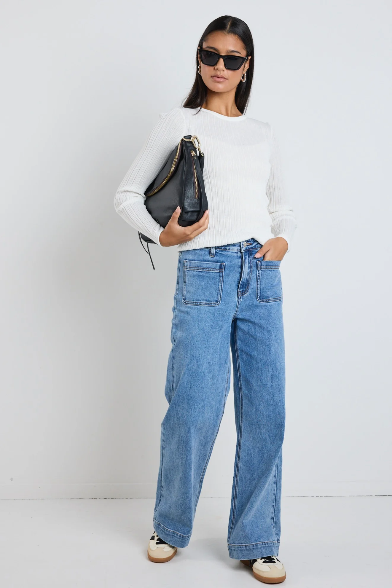 Fragment Ivory Sheer LS Knit Top - Image 3