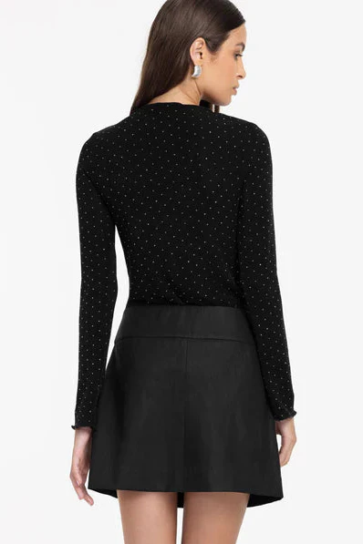 Gigi Black Diamante LS Top - Image 4
