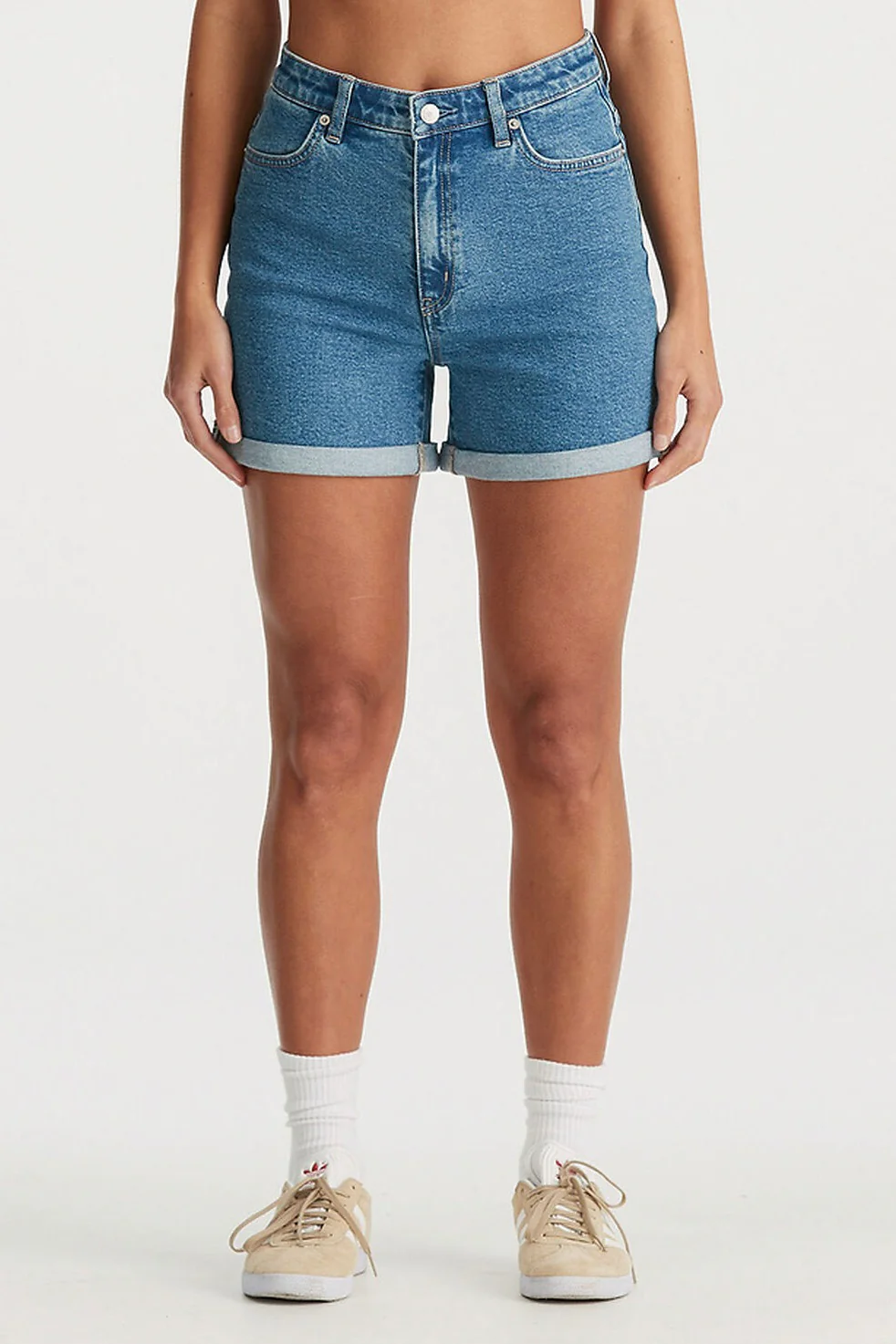 Girlfriend Impulse Blue Denim Short - Image 2