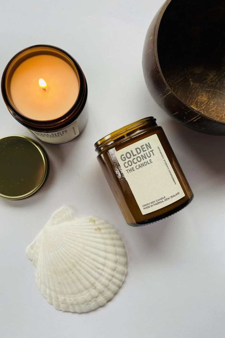 Golden Coconut 150g Candle - Image 2