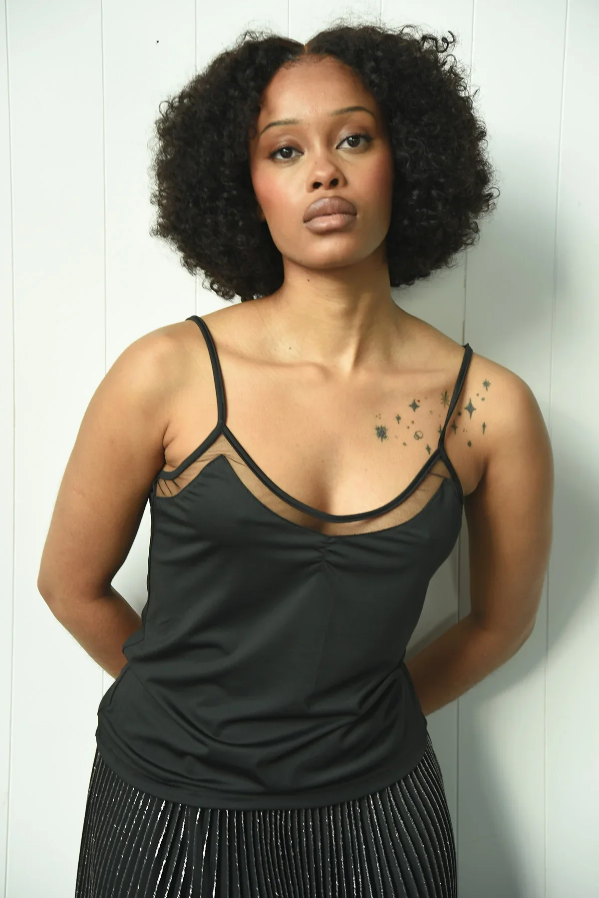 Heart & Camisole Black Cami - Image 3