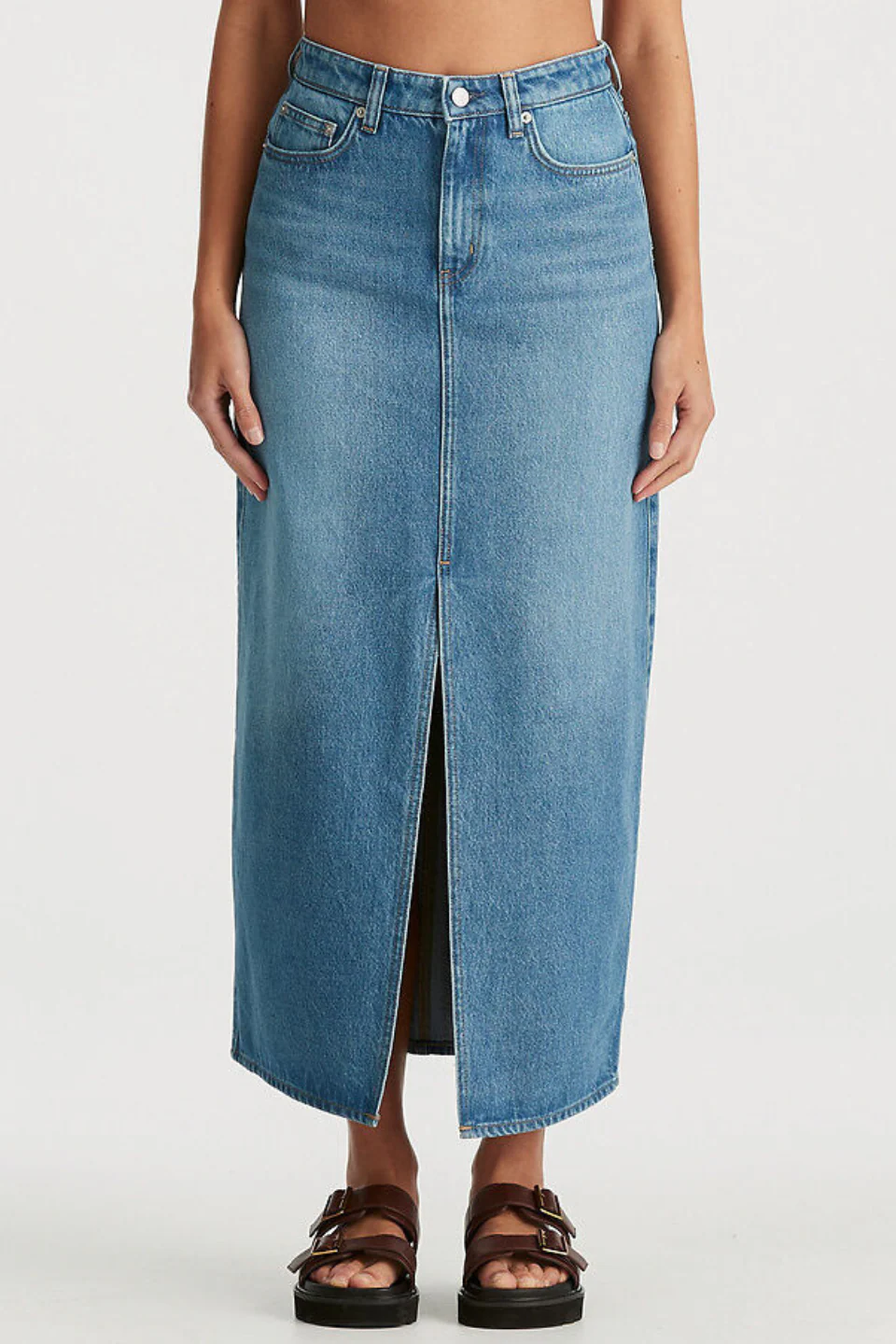 Hi Pacific Fade Blue Maxi Skirt - Image 3