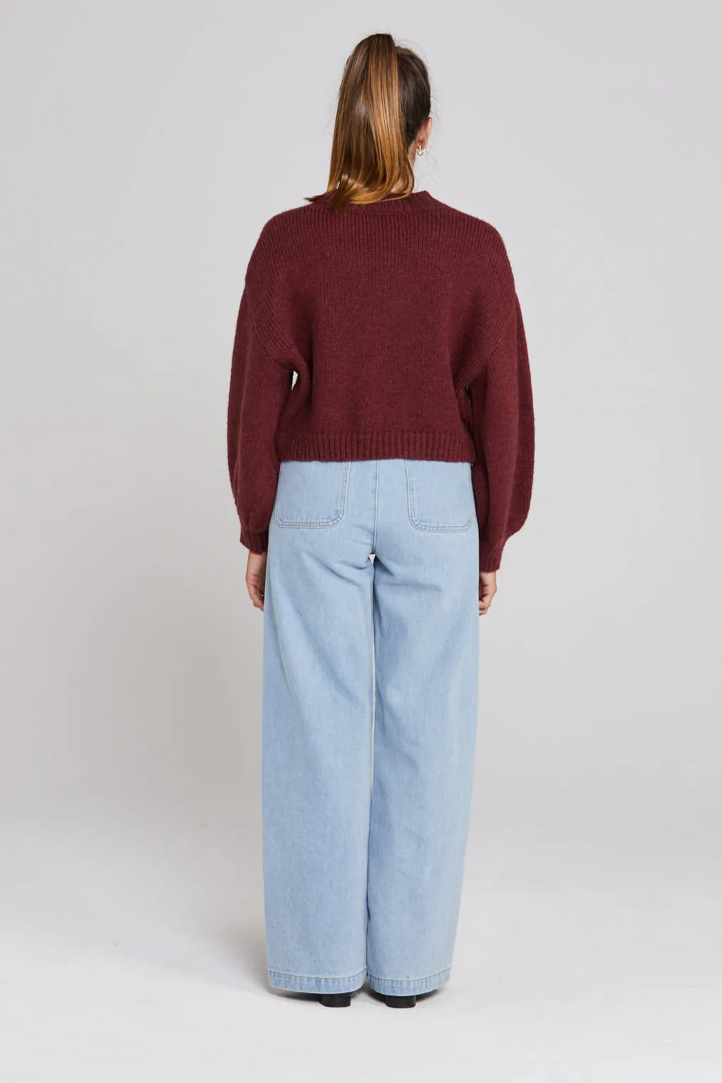 Huddle Winter Rouge Wool Cardigan - Image 4