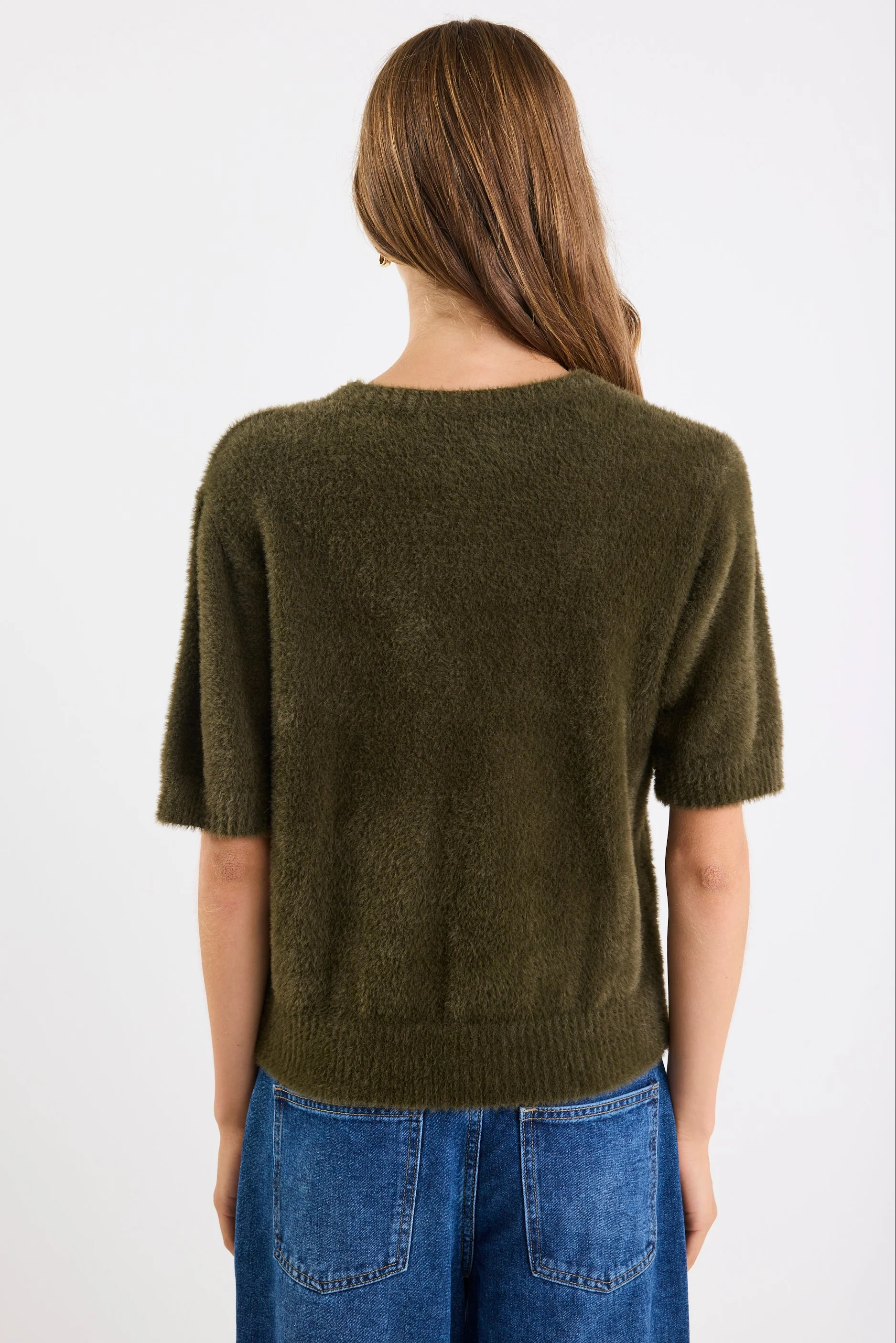 Issue Khaki Fluffy Soft Knit Tee - Image 6